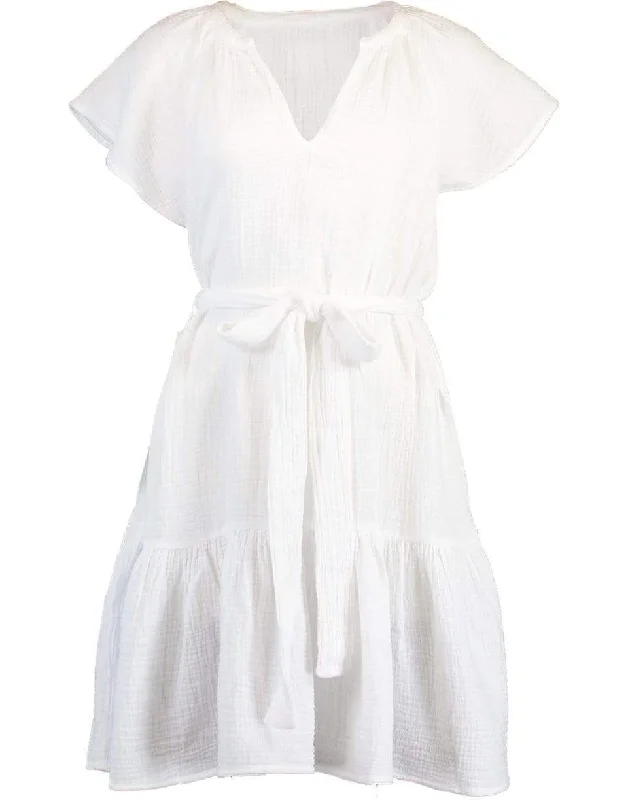 White Didi Dress Tunics Luxurious premium