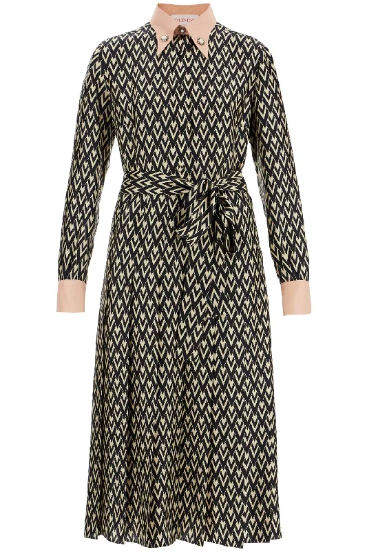 Este\n\nmidi Twill Dress With All The Tunics Running lightweight