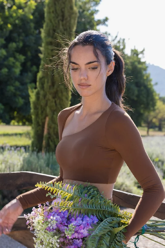 Unique Cut Long Sleeve Crop Top Zippered Front Buttoned Front Snap Front