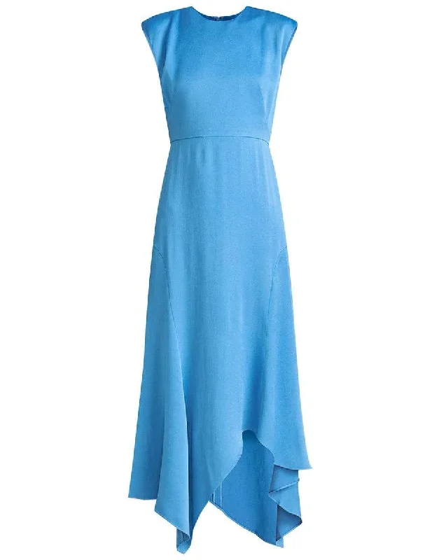Peony Crepe-Back Satin Dress Tunics Top rated