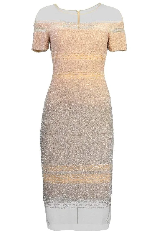 Signature Sequin Cocktail Dress - Blush Silver Tunics Yoga stretchy
