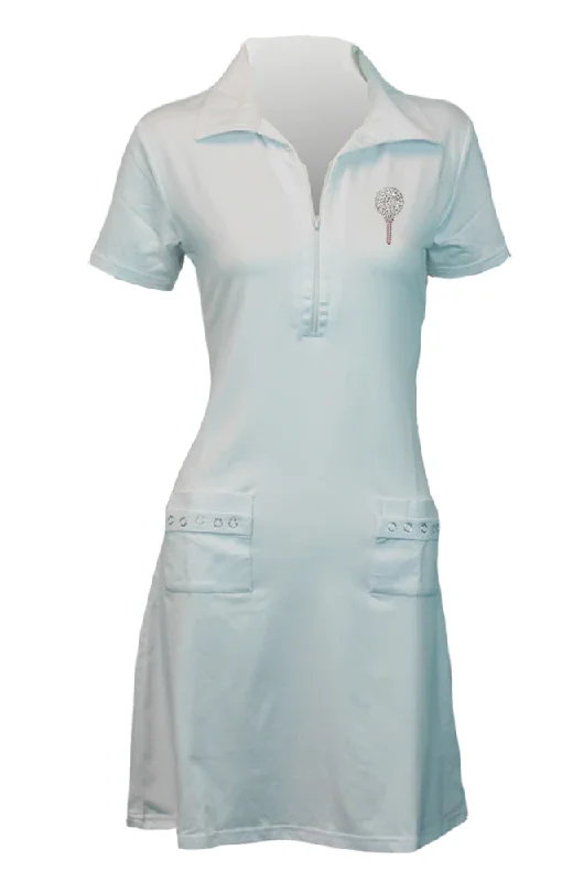 Titania Golf Women's White Ball and Tee Golf Dress (Size X-Large) SALE Elegant Long Evening