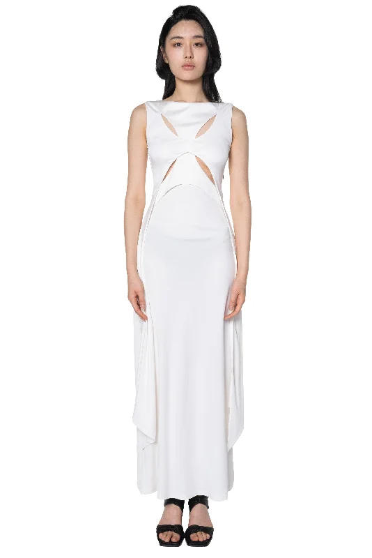 White Double Sided Dress Tunics Summer linen