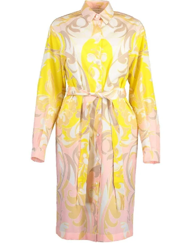 Tropicana Print Chemisier Dress Tunics Recommended stylist