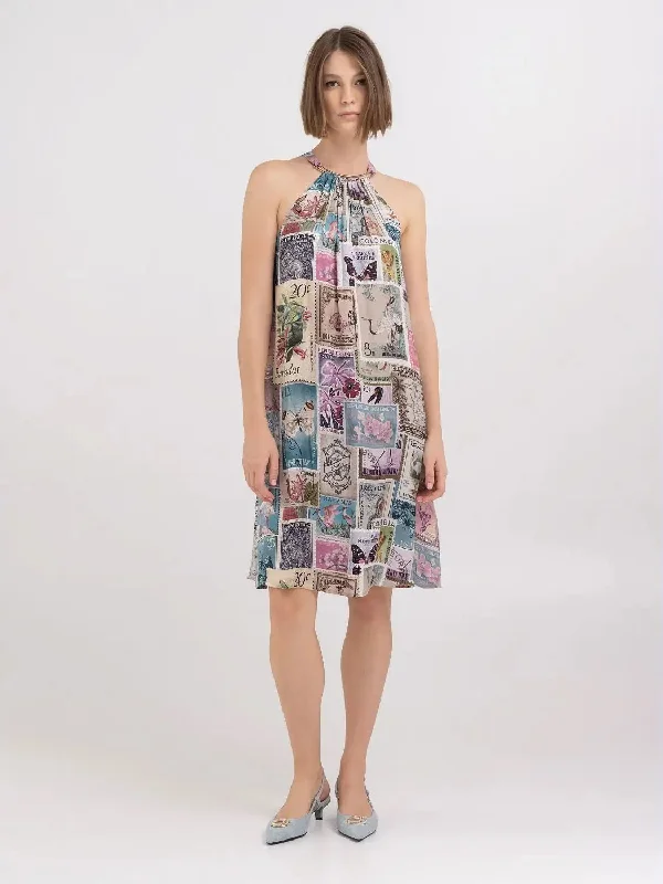 Replay W9104 Print Dress Tunics Cozy soft