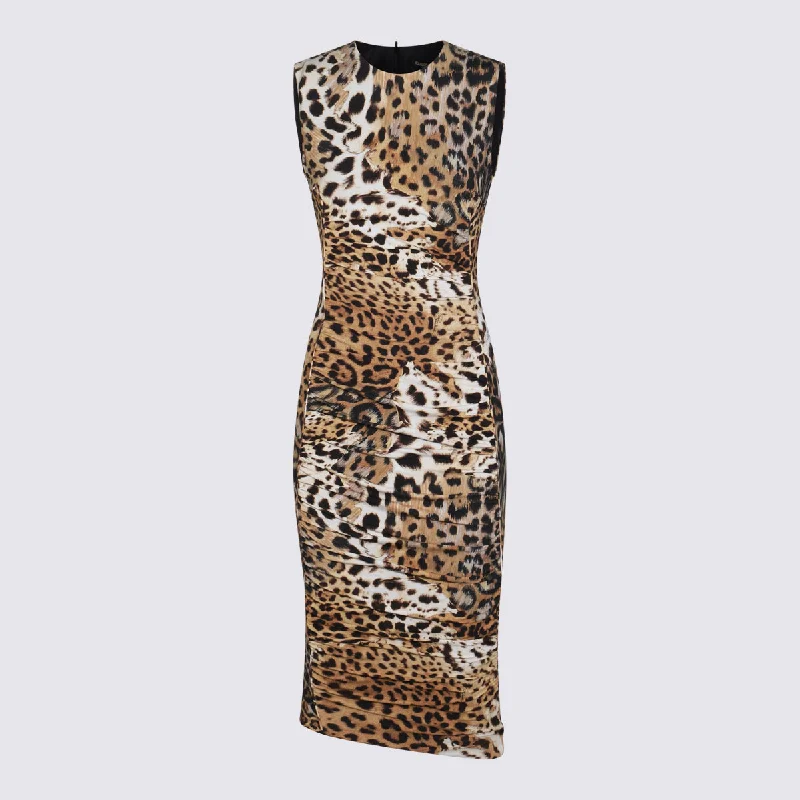 Roberto Cavalli Dresses Natural Tunics Floral girly