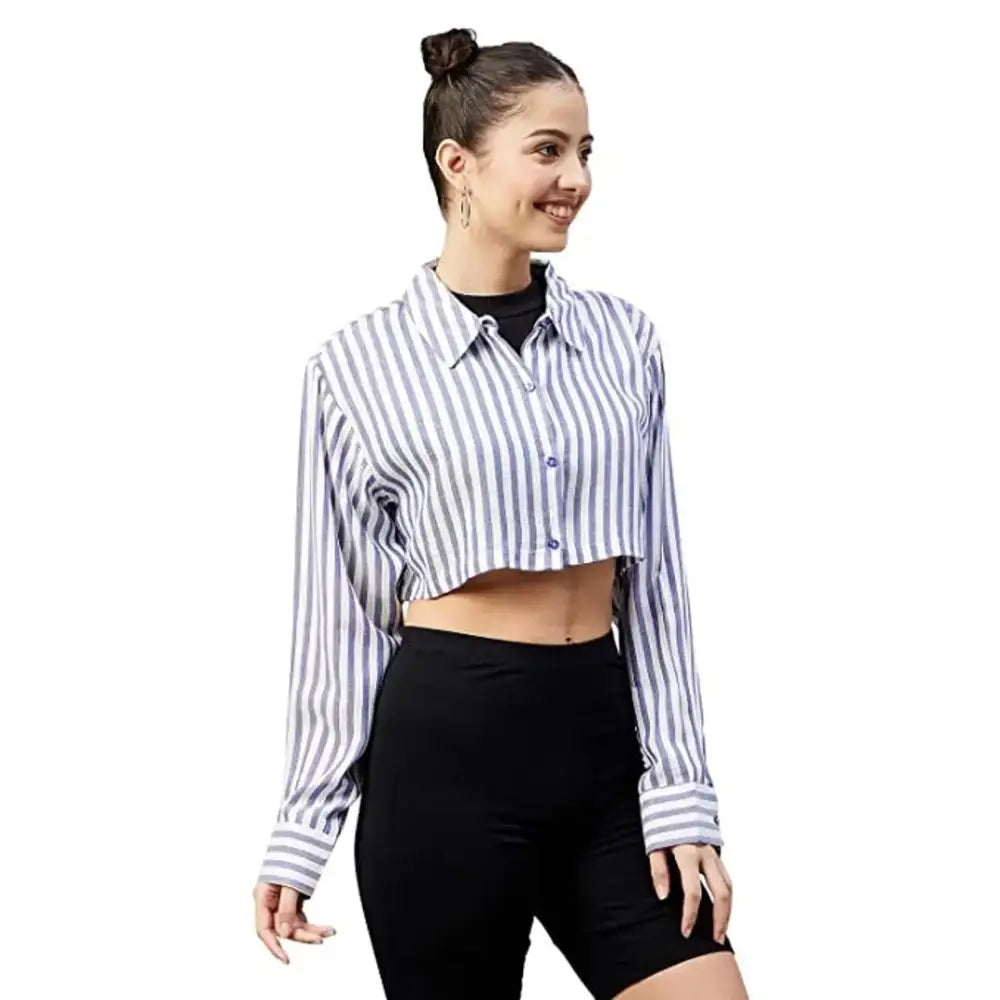 Classic Viscose Crop Top for Women Thin Crop Top Open Front Quick Dry