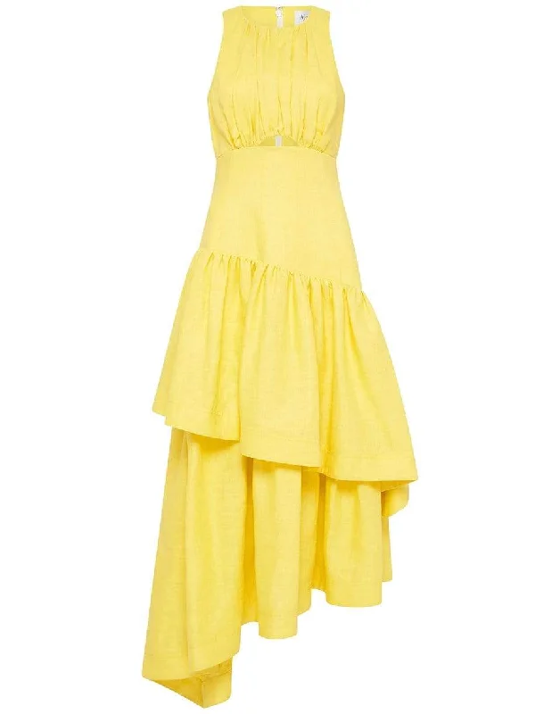 Caliente Tiered Cut Out Dress Casual Short Summer
