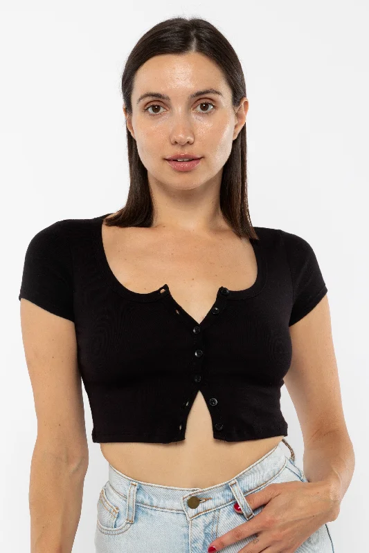 43025 - Baby Rib Short Sleeve Button Up Crop Top Rayon Fabric Velvet Fabric Corduroy Fabric 43025 - Baby Rib Short Sleeve Button Up Crop Top Rayon Fabric Velvet Fabric Corduroy Fabric
