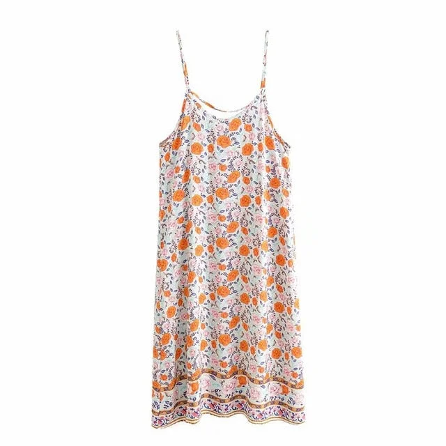 floral strap dress