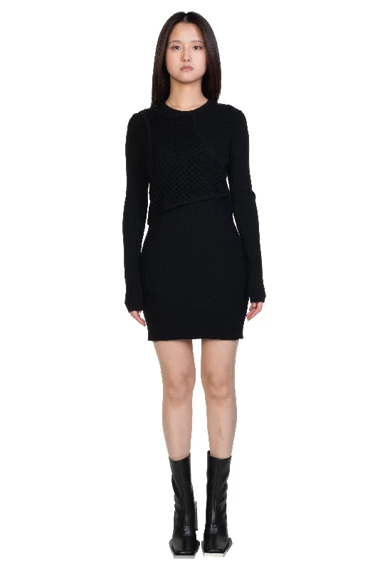 Deconstructed Knit Dress Tunics Exclusive limited
