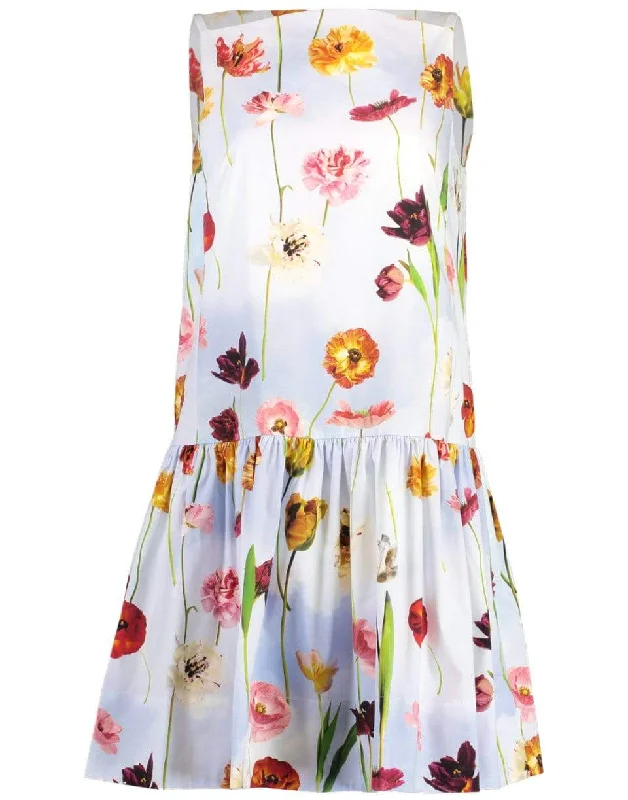 A-Line Floral Bow Dress Tunics Occasion special