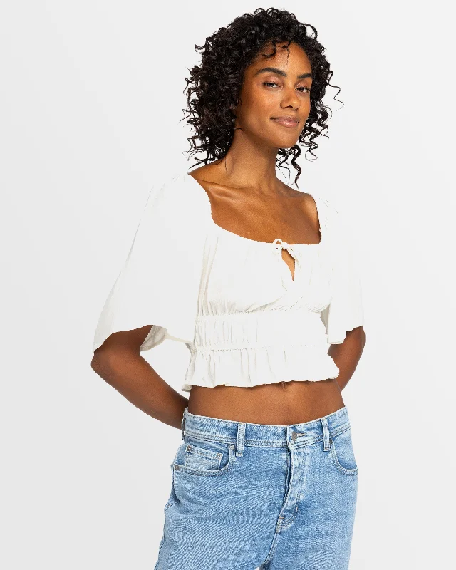 Womens Dawn Winds Crop Top Sequined Glittery Shiny