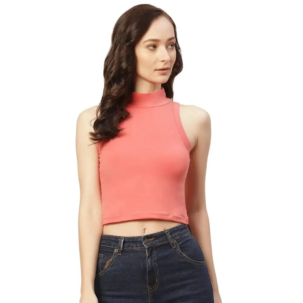 Femea Women Solid Super Soft streachable Cotton Lycra blended Crop Top (RUST) Jersey Fabric Tulle Fabric Batik Fabric Femea Women Solid Super Soft streachable Cotton Lycra blended Crop Top (RUST) Jersey Fabric Tulle Fabric Batik Fabric