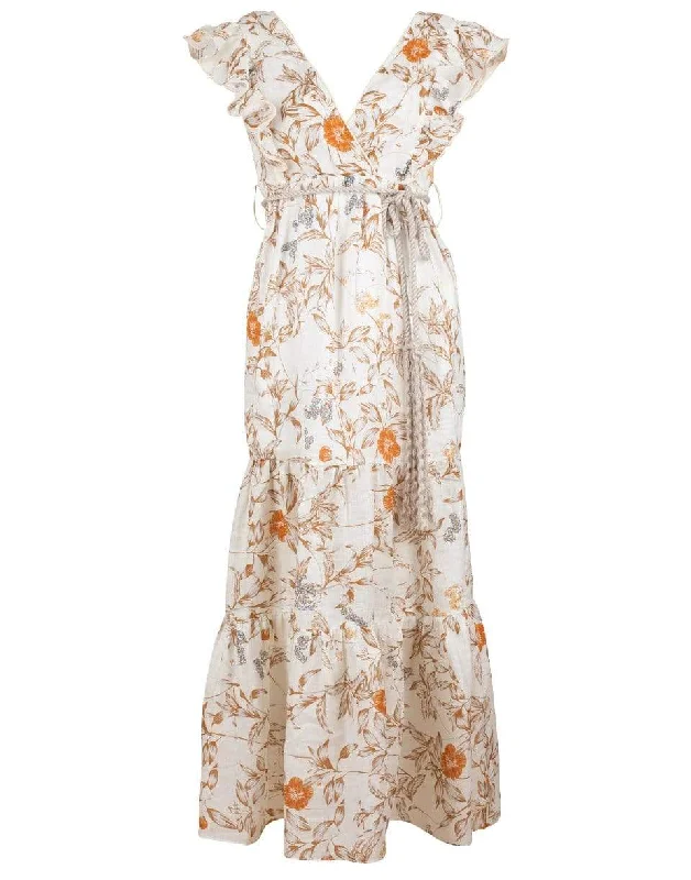 Emmaline Dress - Ivory Desert Rose Pencil Office Professional