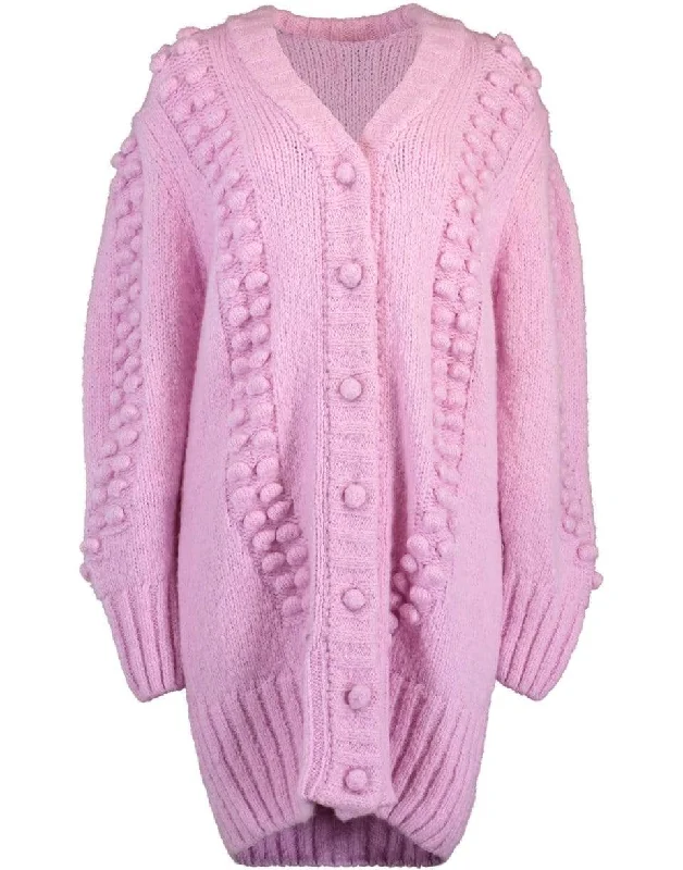 Gloria Alpaca Midi Cardi Dress Square Neckline Feminine