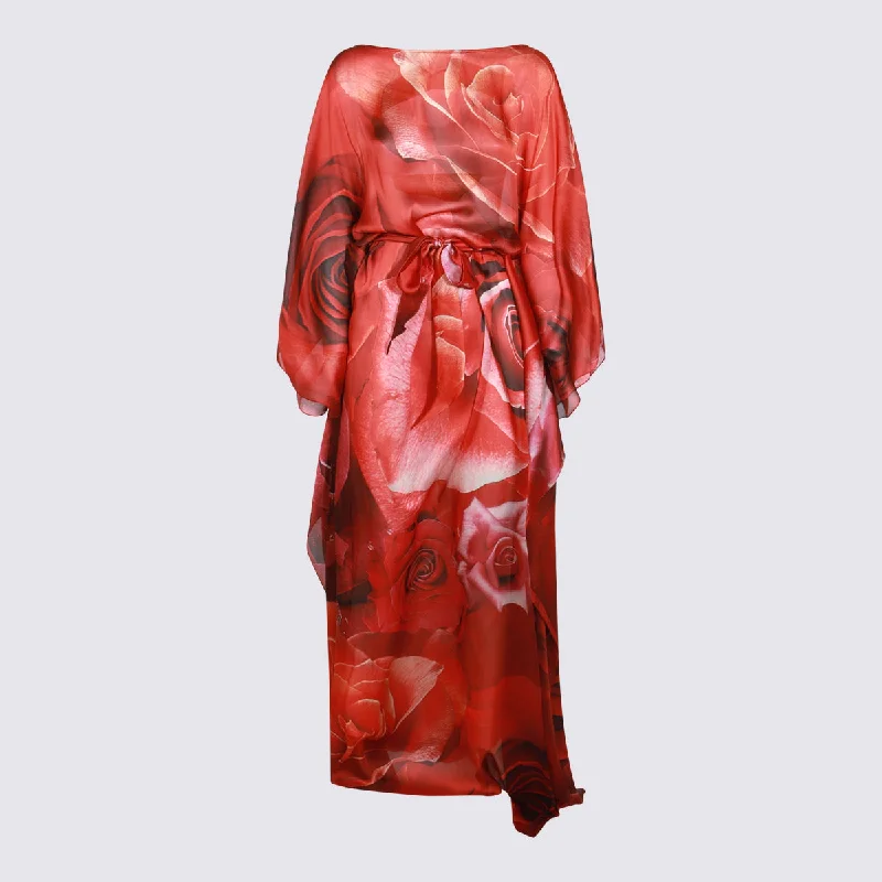 Roberto Cavalli Dresses Red Tunics Solid Classic