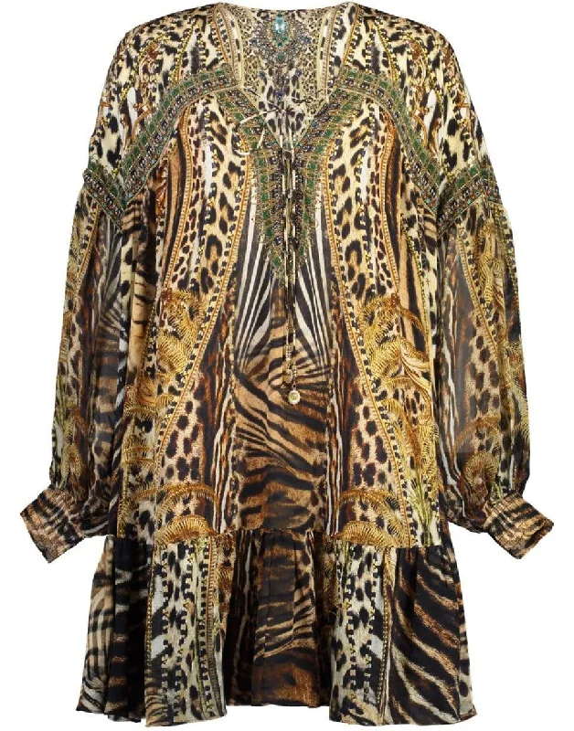Gathered Yoke Dress empire Waist empire
