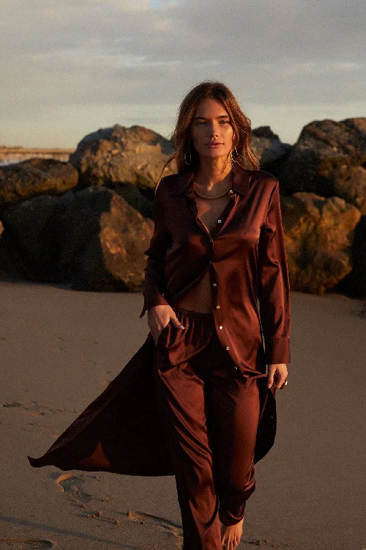 + Beryll Veruschka Silk Dress | Chocolate Tunics Bestseller popular