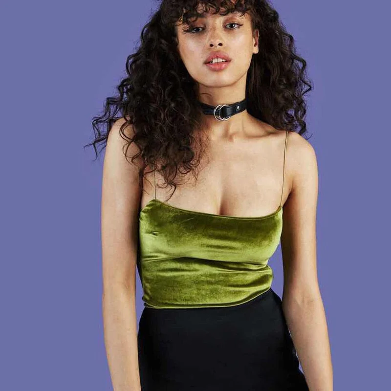 Wjczt Fashion Sexy Spaghetti Straps Tank Top Velvet Short Crop Top 7 Colors Sexy Boob Tube Top Bustier Brief Vest T-shirts Tee Rayon Velvet Corduroy Wjczt Fashion Sexy Spaghetti Straps Tank Top Velvet Short Crop Top 7 Colors Sexy Boob Tube Top Bustier Brief Vest T-shirts Tee Rayon Velvet Corduroy