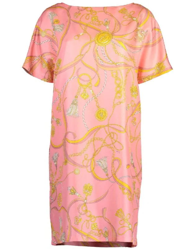 Short Sleeve Crewneck Dress Tunics Chic fashionable