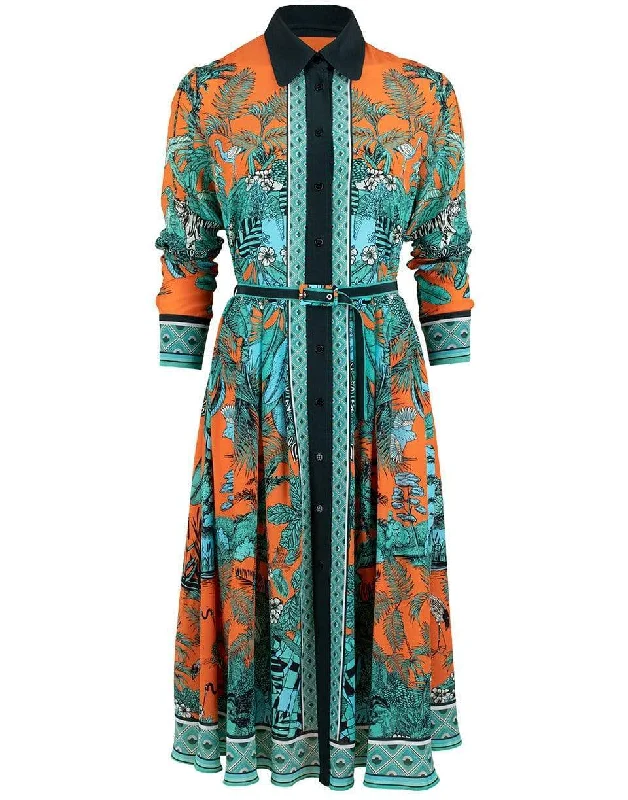 Jungle Orange Vera Dress Tunics Short Trendy