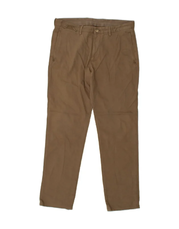 MASSIMO DUTTI Womens Casual Fit Chino Trousers EU 42 Large W34 L30 Brown Trousers Seasonal Trendy MASSIMO DUTTI Womens Casual Fit Chino Trousers EU 42 Large W34 L30 Brown Trousers Seasonal Trendy