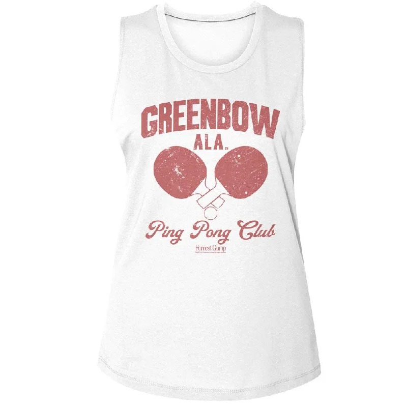 FORREST GUMP Tank Top, Greenbow Ping Pong silver tank top