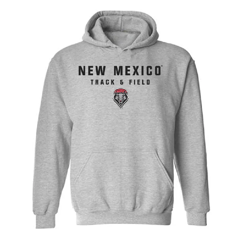 New Mexico - NCAA Women's Track & Field : Laylah Lawson - Classic Shersey Hooded Sweatshirt Hoodie with Drawstring Waist Adjustable Fitted