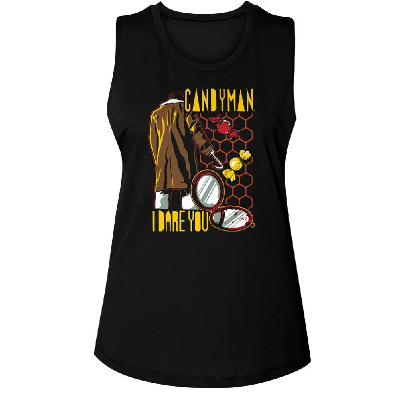 CANDYMAN Tank Top, Storybook Style lemon yellow tank