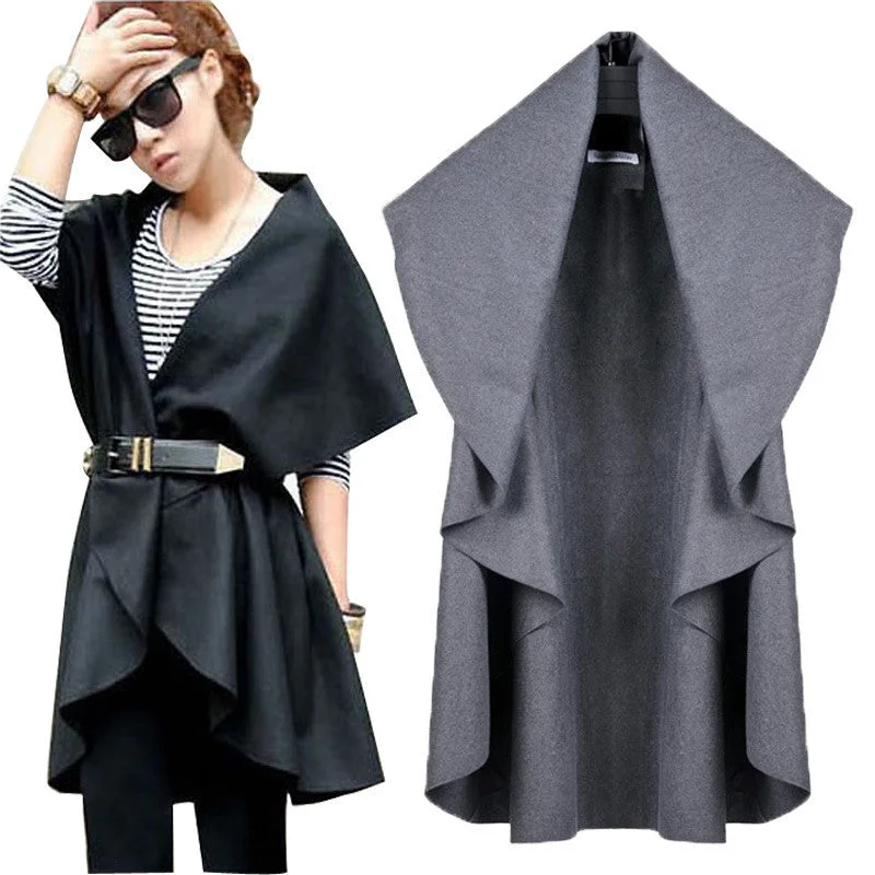 Women Vest Coat Colete Plus Size Loose Irregular Casual Female Coats Jackets Vest Coats 6 Colors Satin Jacket Silk Jacket Chiffon Jacket Women Vest Coat Colete Plus Size Loose Irregular Casual Female Coats Jackets Vest Coats 6 Colors Satin Jacket Silk Jacket Chiffon Jacket