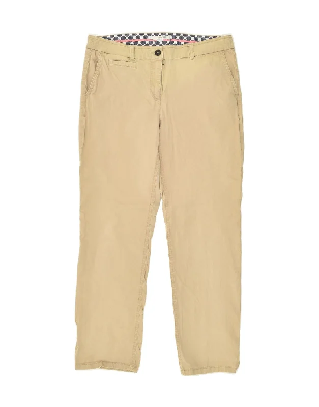 BODEN Womens Straight Chino Trousers UK 12 Medium W32 L27 Beige Cotton Trousers Prom Sequined BODEN Womens Straight Chino Trousers UK 12 Medium W32 L27 Beige Cotton Trousers Prom Sequined