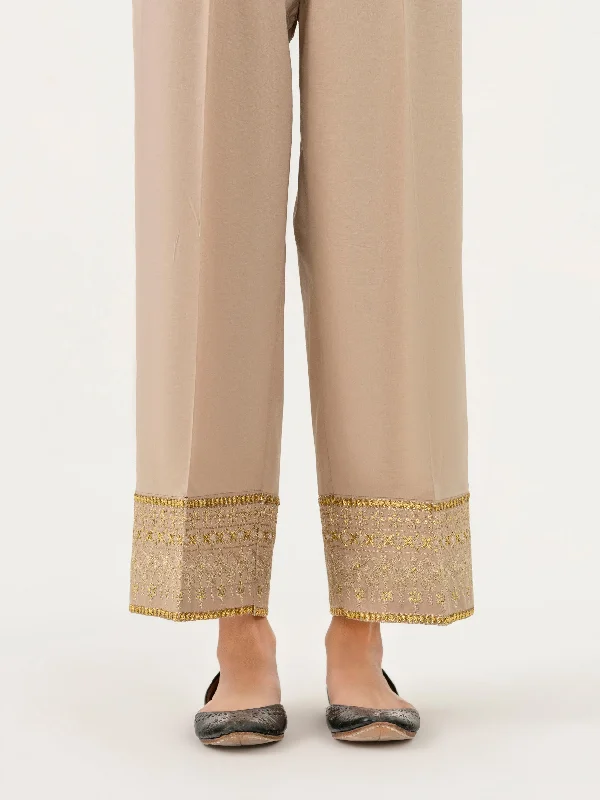 Cambric Trouser-Embroidered (Pret) Trousers Capri Summer