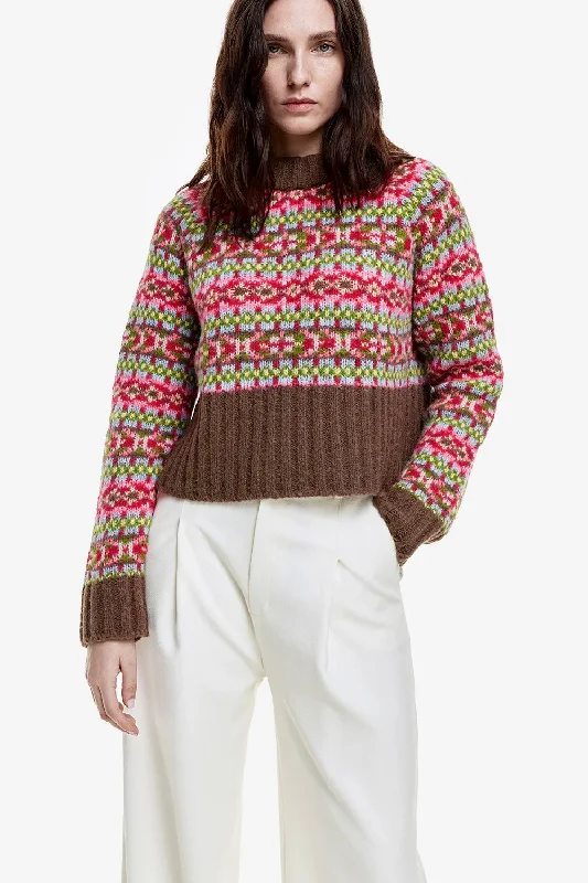 Smythe - Cropped Crewneck Sweater - FA24090 Iron Safe Non-Iron Wrinkle Free