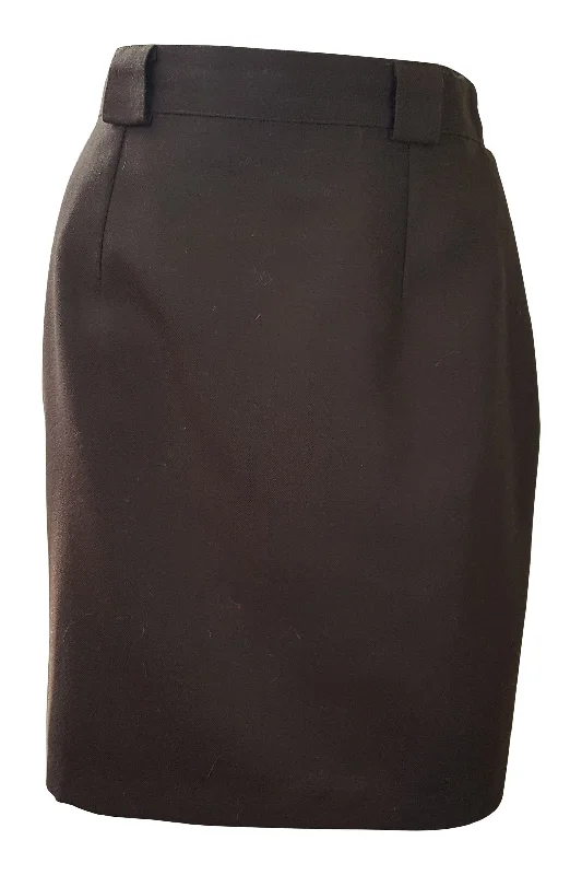 HAUSCO Vintage Brown Wool Pencil Skirt (UK 10) wool skirt warm