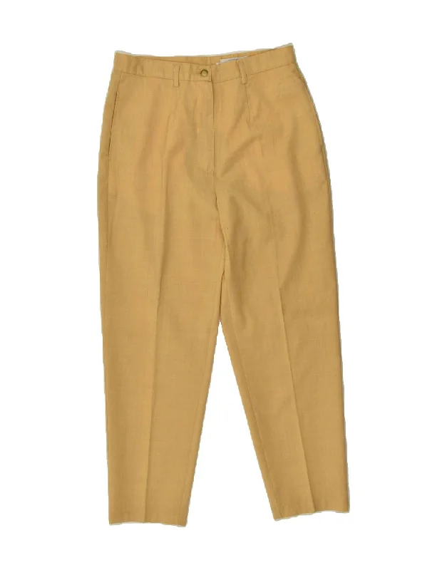 BENETTON Womens High Waist Casual Trousers IT 46 Large W28 L26 Beige Trousers Culottes Wide Leg BENETTON Womens High Waist Casual Trousers IT 46 Large W28 L26 Beige Trousers Culottes Wide Leg
