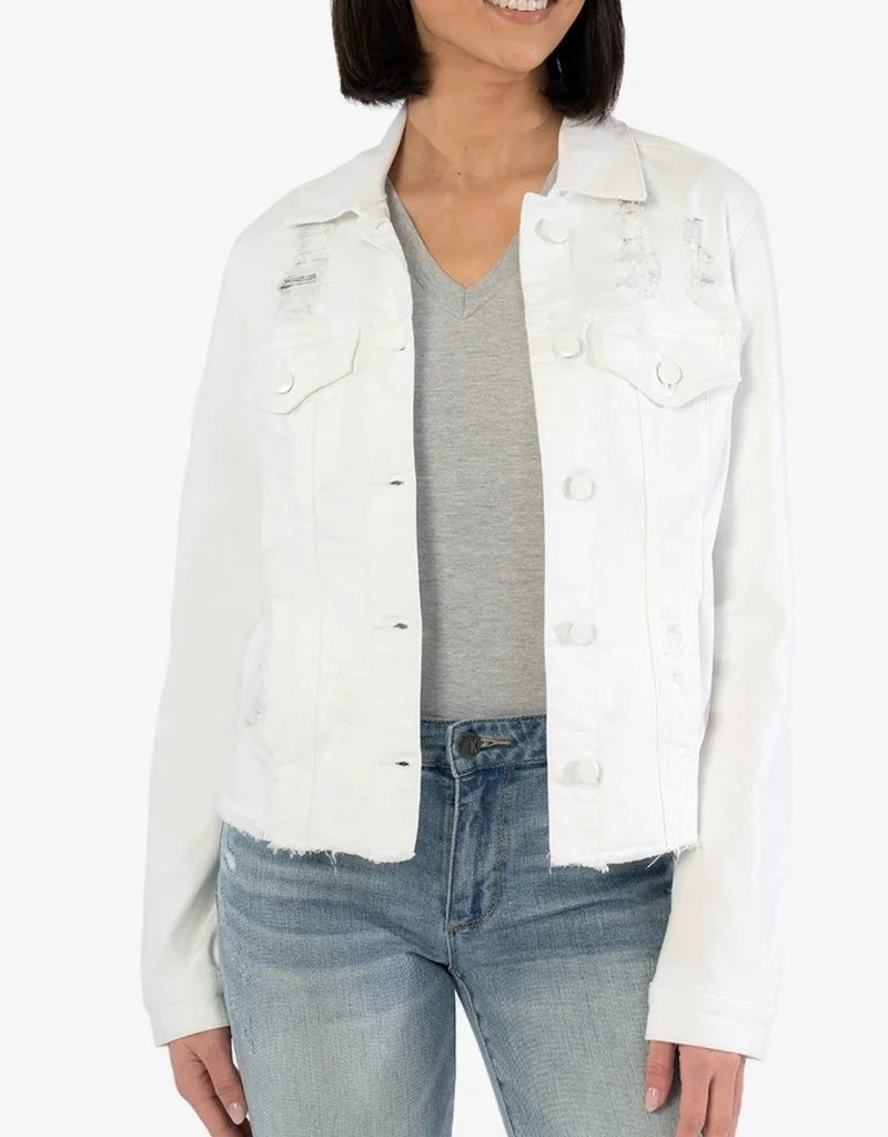Julia Jean Jacket | Optic White Corduroy Jacket Velvet Jacket Brocade Jacket