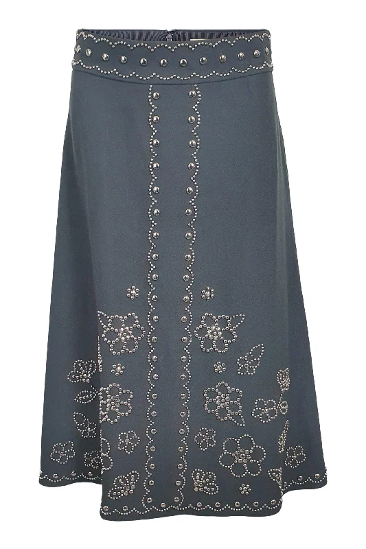 KATE SPADE Madison Avenue Black Blaire Midi Skirt (US 2 | UK 6) cotton skirt soft