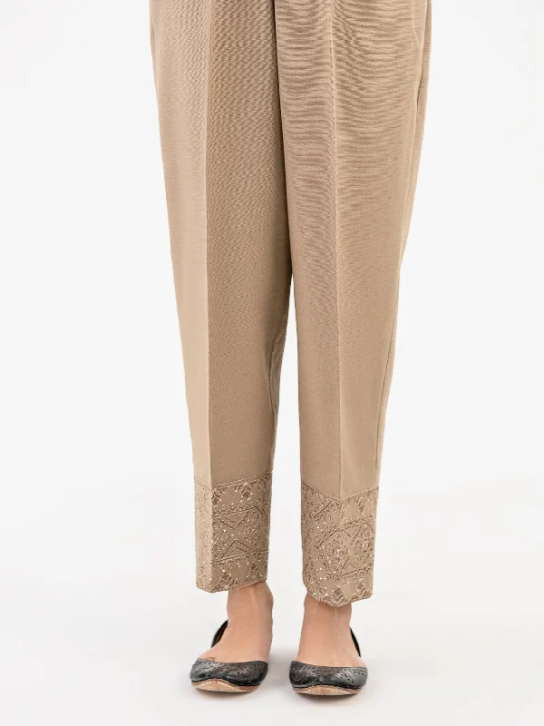 Embroidered Khaddar Trouser (Pret) Trousers Top Rated