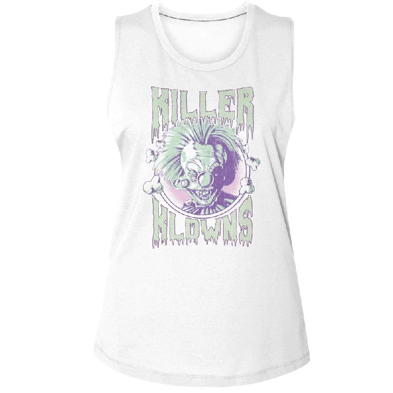 KILLER KLOWNS Tank, Pastel Popcorn crossback tank top