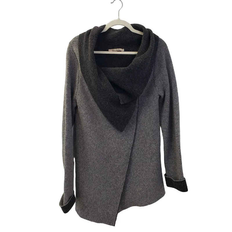 Chiaramente Wool Blend Wrap Sweater Size M/L Stretchy Elastic Breathable