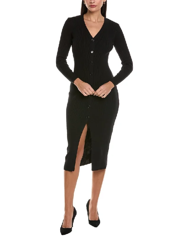 ANNA KAY Rihanna Cashmere-Blend Sweaterdress Toggled Drawstring Belted