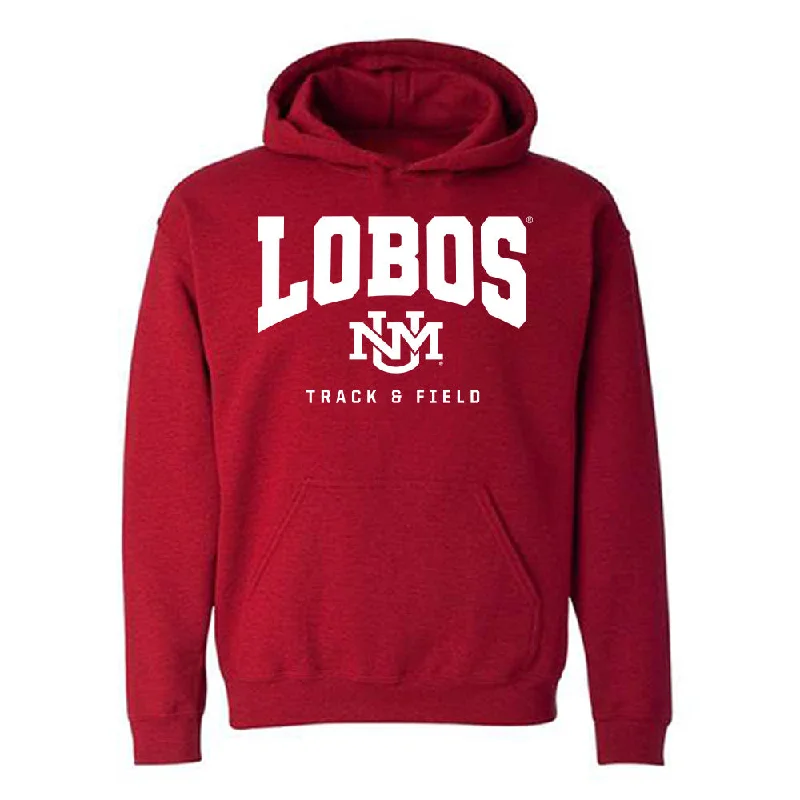 New Mexico - NCAA Women's Track & Field : Anaya Quarles - Classic Fashion Shersey Hooded Sweatshirt Hoodie with Zipper Versatile Modern New Mexico - NCAA Women's Track & Field : Anaya Quarles - Classic Fashion Shersey Hooded Sweatshirt Hoodie with Zipper Versatile Modern