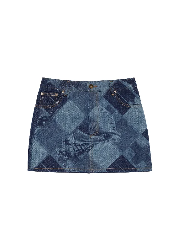Signature Denim Mini Skirt seamless skirt comfort