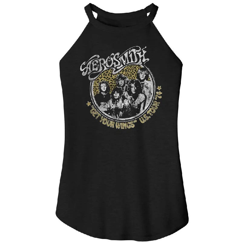 Women Exclusive AEROSMITH Rocker Tank, Get Your Wings playful tank top