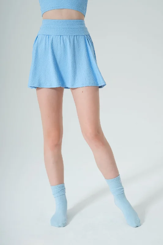 Sadie 3D Skirt - Ice Crystals wool skirt warm