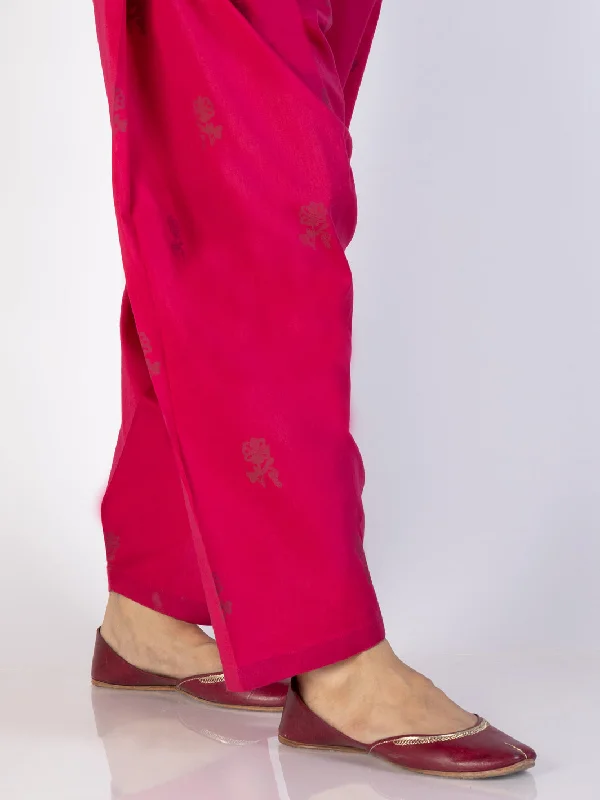 Fuchsia Cambric Trousers - AL-T-706 Trousers Business Professional