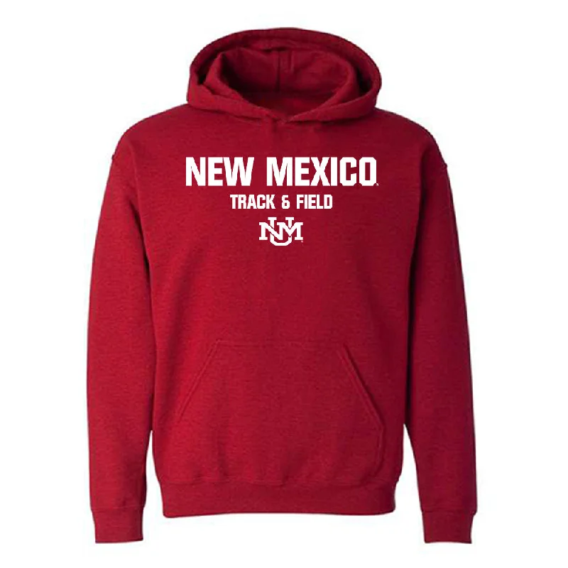 New Mexico - NCAA Women's Track & Field : Zennia Gonzalez - Classic Shersey Hooded Sweatshirt Hoodie with Stripes Bold Sporty New Mexico - NCAA Women's Track & Field : Zennia Gonzalez - Classic Shersey Hooded Sweatshirt Hoodie with Stripes Bold Sporty