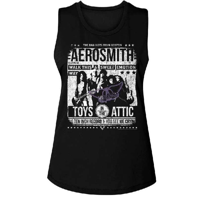 Women Exclusive AEROSMITH Muscle Tank, Aero Poster graphic tank top