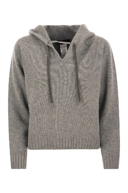 Platinum hoodie Hoodie with Turtle Neck Cozy Winter
